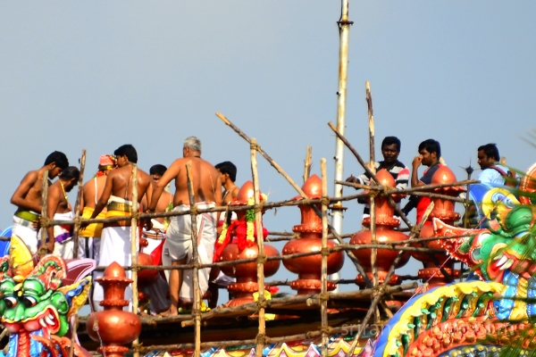 kumbabishekam Srirangam thayar sanathi gopuram